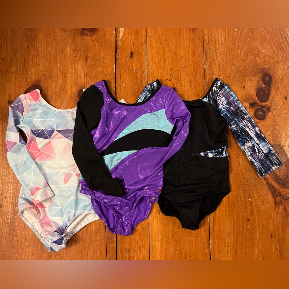 Set of Three beautiful Gymnastics Leotards